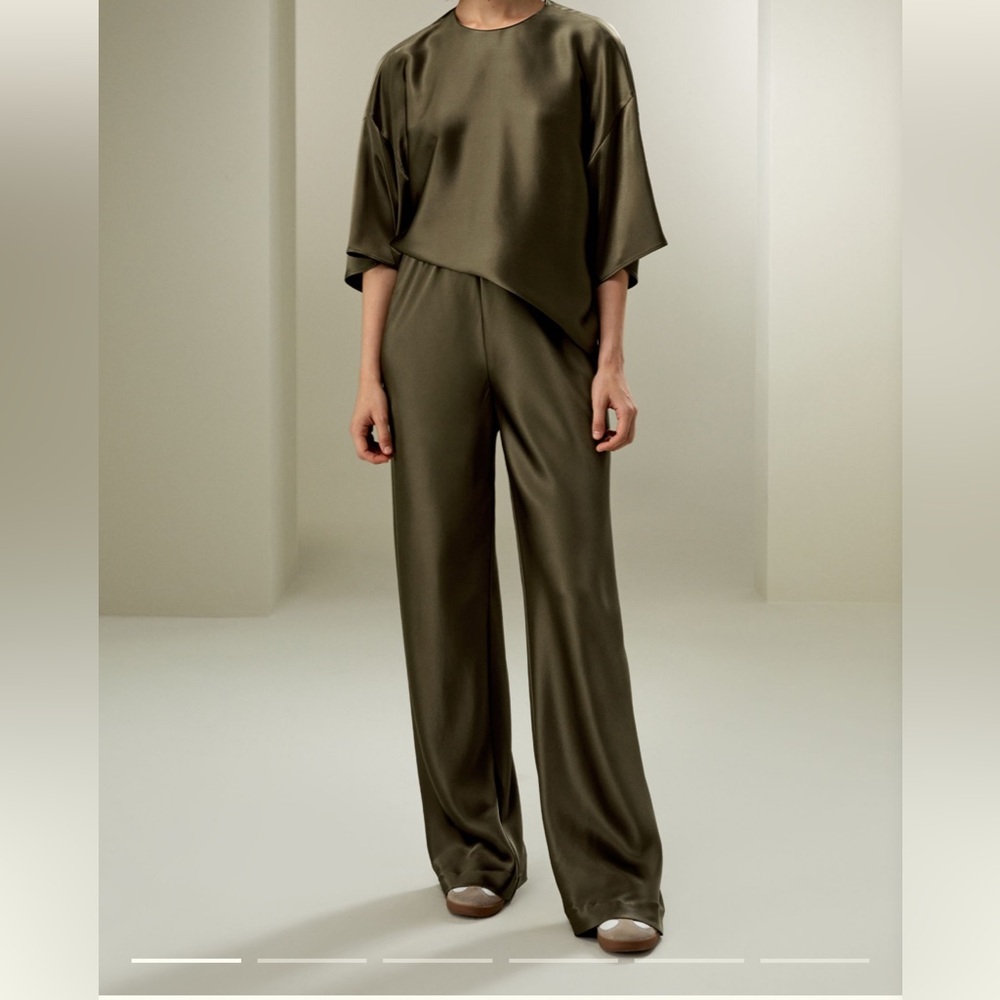 LILYSILK 100% silk biased cut silk pants